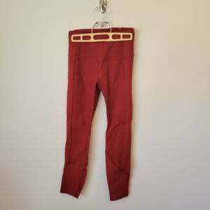 lululemon athletica Daily Lineup, 7/8 Leggings, Red, Sz 6